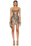Alexandre Vauthier Panther Mini Dress
