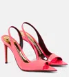 Alexandre Vauthier Patent Leather And Pvc Sandals In Pink