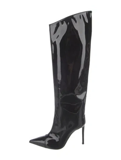 Pre-owned Alexandre Vauthier Patent Leather Boots In Black