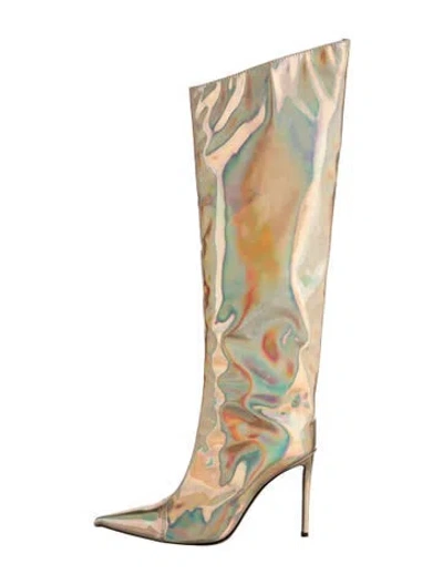 Pre-owned Alexandre Vauthier Patent Leather Boots In Green