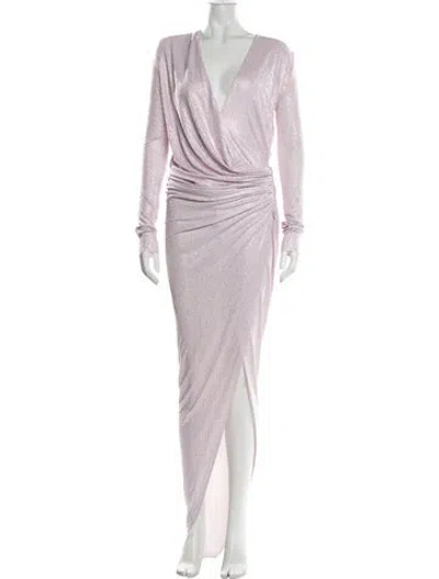 Pre-owned Alexandre Vauthier Patterned Long Dress In Multicolor