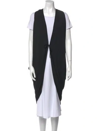 Pre-owned Alexandre Vauthier Plunge Neckline Sweater In Black