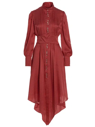 Alexandre Vauthier Pol Pol Idress In Burgundy
