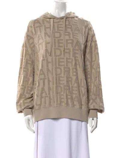 Pre-owned Alexandre Vauthier Printed Crew Neck Sweater W/ Tags In Neutral