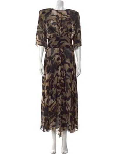 Pre-owned Alexandre Vauthier Printed Long Dress W/ Tags