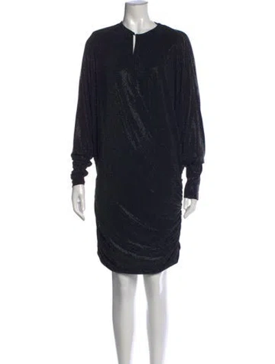 Pre-owned Alexandre Vauthier Printed Mini Dress In Black