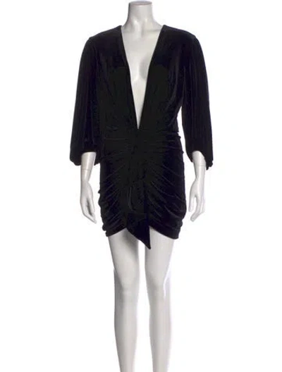 Pre-owned Alexandre Vauthier Printed Mini Dress In Green