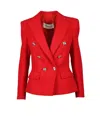Alexandre Vauthier Red Cotton Polyamide Jacket In Red