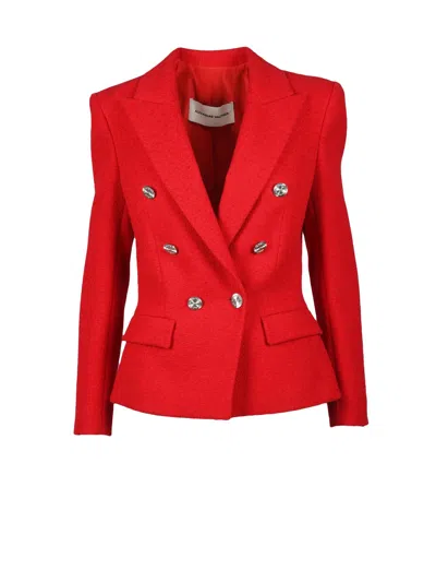 Alexandre Vauthier Red Cotton Polyamide Jacket