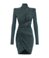 Alexandre Vauthier Rhinestone Trimmed Dress In Black