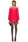 Alexandre Vauthier Satin Mini Dress