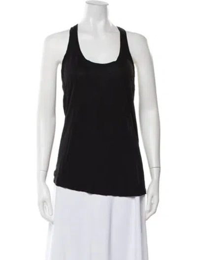 Pre-owned Alexandre Vauthier Scoop Neck Sleeveless Top In Black