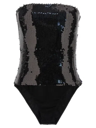 Alexandre Vauthier Sequin Bodysuit Underwear, Body Black