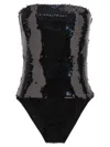 ALEXANDRE VAUTHIER SEQUIN BODYSUIT UNDERWEAR, BODY BLACK