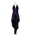 Alexandre Vauthier Sequin-embellished Halterneck Backless Dress In Black