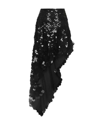 Alexandre Vauthier Sequined Ruffled Mid-length Skirt In Black