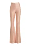 Alexandre Vauthier Pink Shiny Stretch Pants In Pink