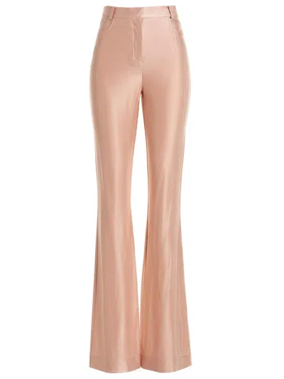 Alexandre Vauthier Shiny Stretch Pants In Pink