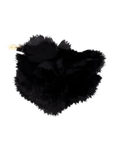 Pre-owned Alexandre Vauthier Silk Brooch In Black