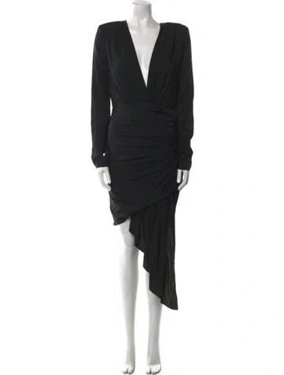 Pre-owned Alexandre Vauthier Silk Knee-length Dress In Multi