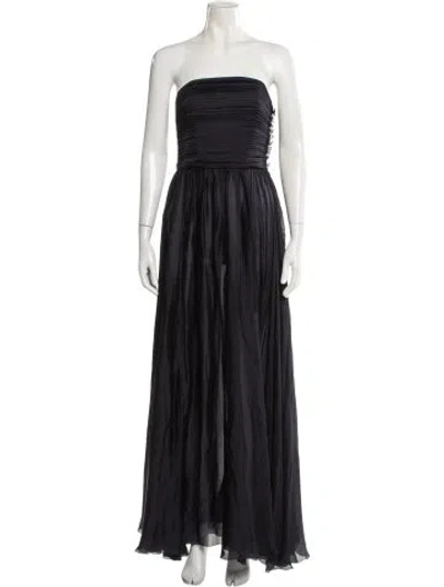 Pre-owned Alexandre Vauthier Silk Long Dress In Blue