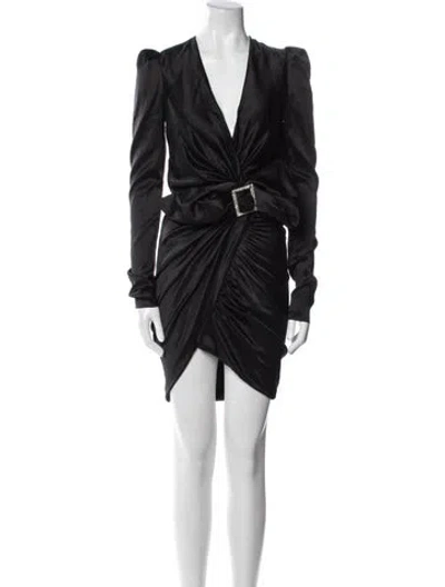 Pre-owned Alexandre Vauthier Silk Mini Dress In Multi