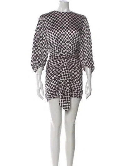 Pre-owned Alexandre Vauthier Silk Mini Dress W/ Tags In Black