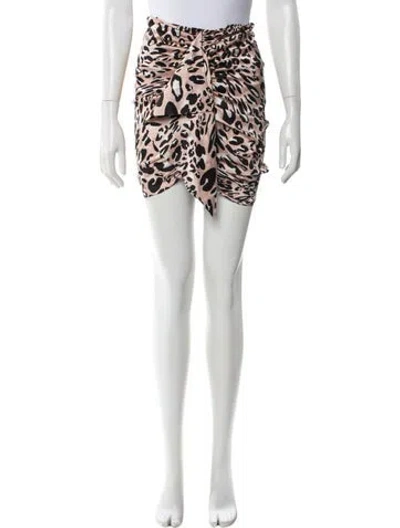 Pre-owned Alexandre Vauthier Silk Mini Skirt In Pink