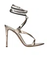 Alexandre Vauthier Smila 110mm Leather Sandals In Nude