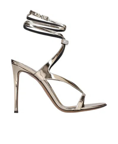 Alexandre Vauthier Smila 110mm Leather Sandals In Nude