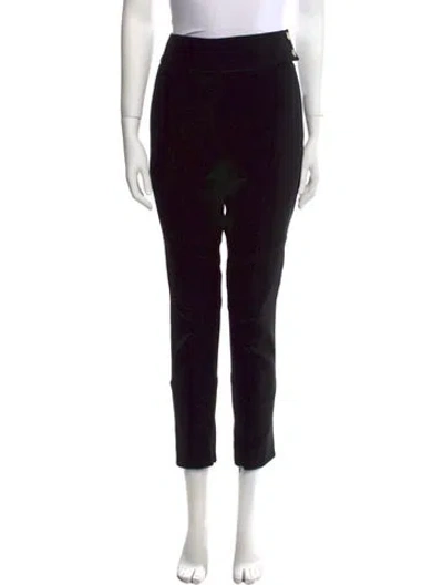 Pre-owned Alexandre Vauthier Straight Leg Pants In Black