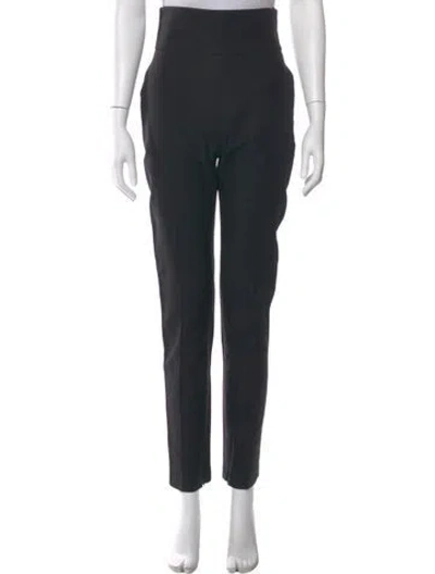 Pre-owned Alexandre Vauthier Straight Leg Pants In Black