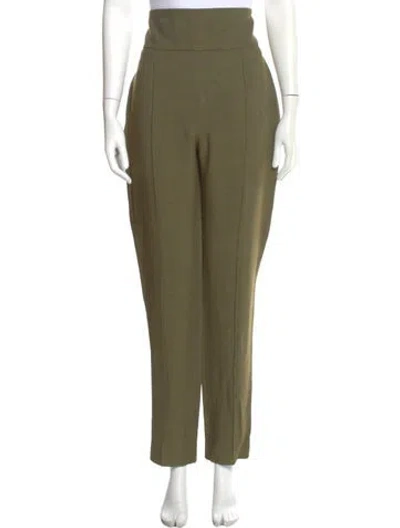Pre-owned Alexandre Vauthier Straight Leg Pants In Green