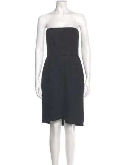 Pre-owned Alexandre Vauthier Strapless Long Dress In Gray