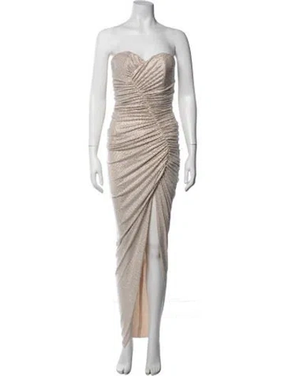 Pre-owned Alexandre Vauthier Strapless Long Dress In Multicolor