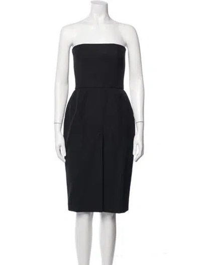 Pre-owned Alexandre Vauthier Strapless Mini Dress In Black