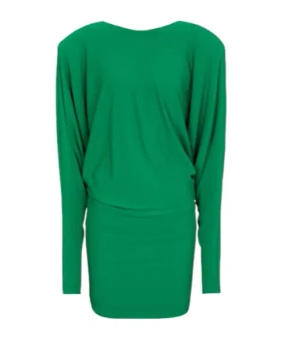 Alexandre Vauthier Stretch-jersey Minidress In Green