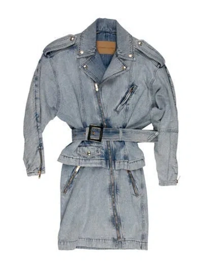 Pre-owned Alexandre Vauthier Striped Mini Dress In Blue