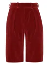 Alexandre Vauthier Tailored Shorts In Red