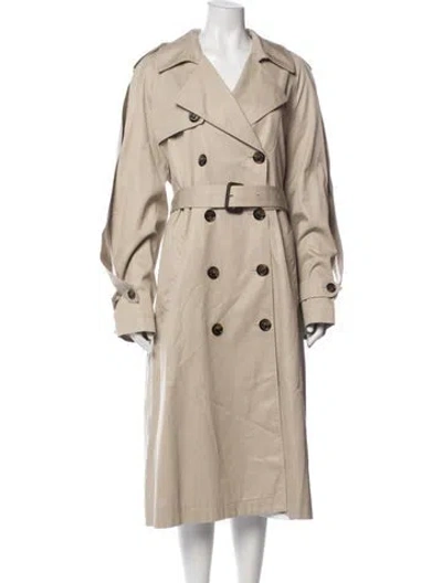 Pre-owned Alexandre Vauthier Trench Coat In Neutral