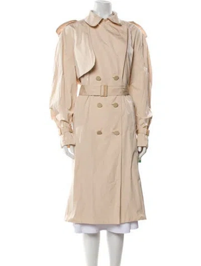 Pre-owned Alexandre Vauthier Trench Coat W/ Tags In Neutral