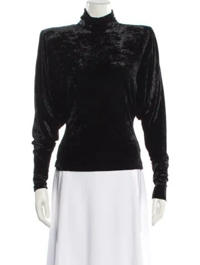 Pre-owned Alexandre Vauthier Turtleneck Long Sleeve Sweatshirt W/ Tags In Black