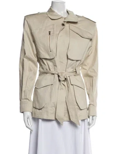 Pre-owned Alexandre Vauthier Utility Jacket In Neutral