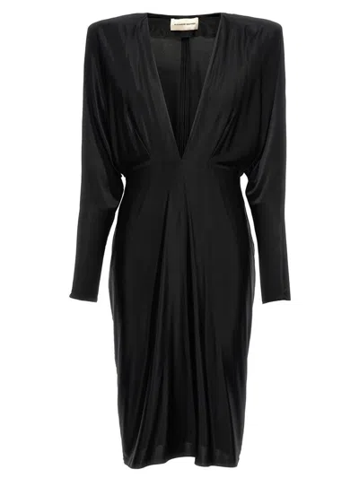 Alexandre Vauthier V-neck Jersey Dress