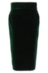 Alexandre Vauthier Velvet Knee-length Pencil Skirt With High Waist