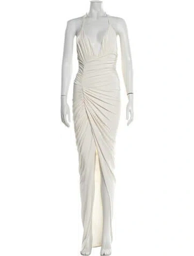Pre-owned Alexandre Vauthier Vintage Long Dress In Neutrals