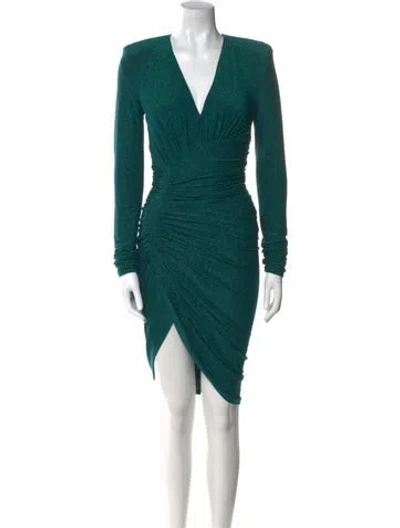 Pre-owned Alexandre Vauthier V-neck Knee-length Dress