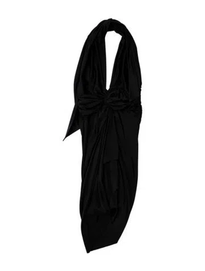 Pre-owned Alexandre Vauthier V-neck Knee-length Dress W/ Tags In Blue