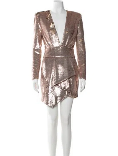 Pre-owned Alexandre Vauthier V-neck Mini Dress