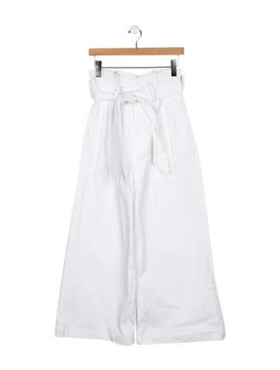 Pre-owned Alexandre Vauthier Wide Leg Jeans In White